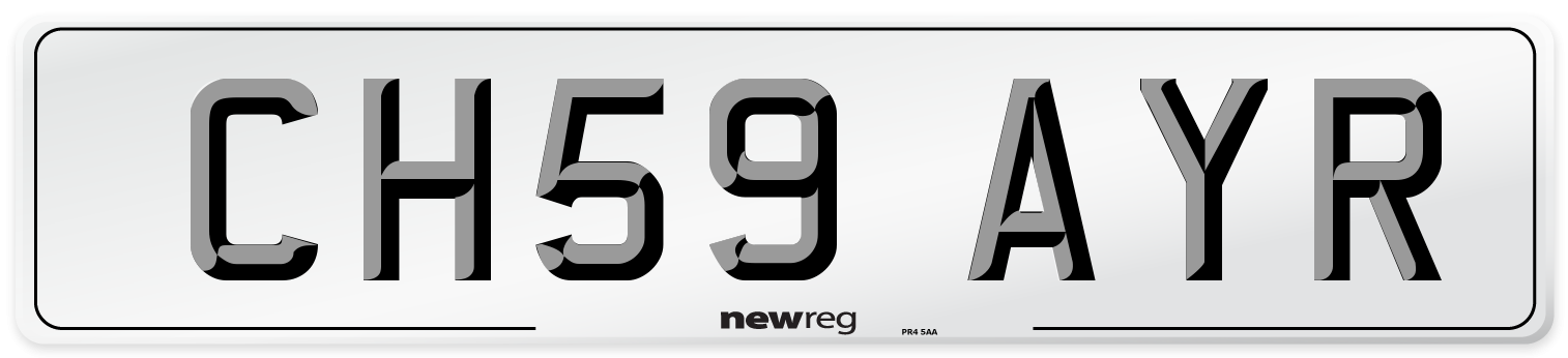 CH59 AYR Number Plate from New Reg
